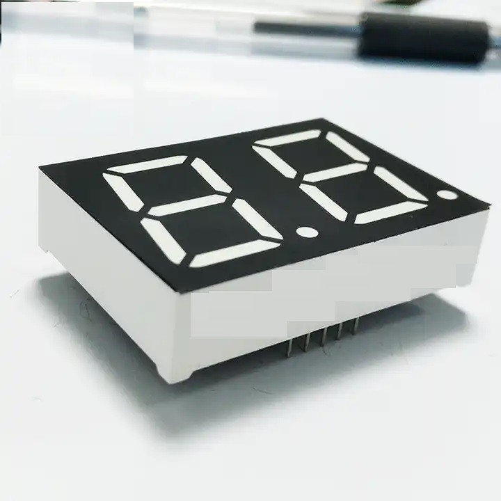 Grafis 1 Inch 7 Segmen Led Display 2 Digit Dengan Warna Putih